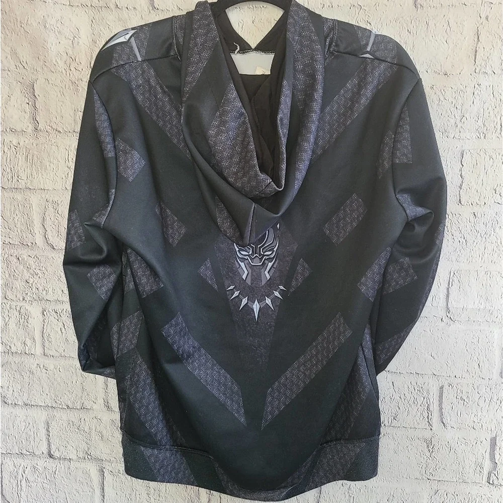 Men's Marvel Black Panther Comic Character Logo Hoodie SZ XL